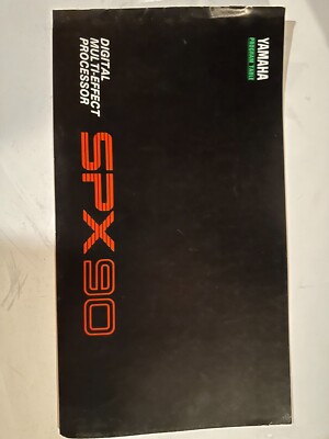 Yamaha SPx90 Digital Multi-Effect Processor Programming Table Service Manual