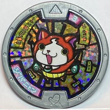 YoKai Watch Jibanyan Medals Silver Holo Medal Japanese Yo-kai