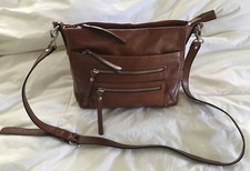 Tano Brown Leather Crossbody Purse Bag Messenger-very Nice
