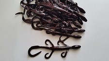 100 pk 6" Lizard - BLACK NEON - Soft Plastic Lizards Bass Fishing - SCENT & SALT