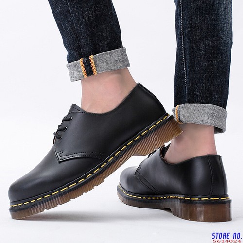 Men Boots Leather Men Flats Shoes Thick 