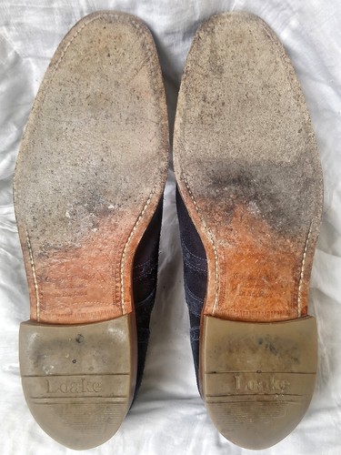 LOAKE 517923 Radley blu scamosciato Oxford Brogues uk taglia 7 - Foto 12 di 13