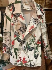 Rrp£195 Marciano Botanical Floral Coat Size 14 Designer Jacket