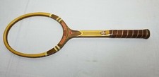 Davis Imperial Wood Tennis Racquet Leather Grip 4M Vintage Collectible