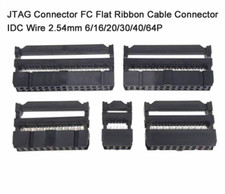 JTAG Connector FC Flat Ribbon Cable Connector IDC Wire 2.54mm 6/16/20/30/40/64P