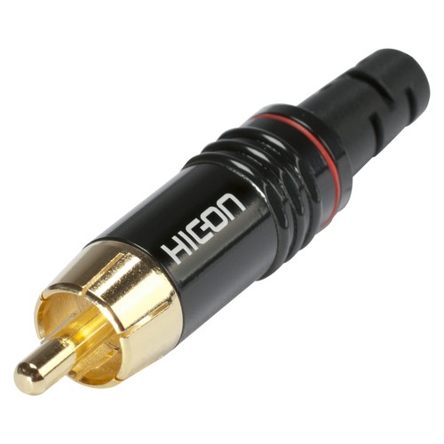 8 x Hicon HI-CM06 Cinchstecker vergoldet RCA Sommercable RCA Cinch Connector - Picture 2 of 3