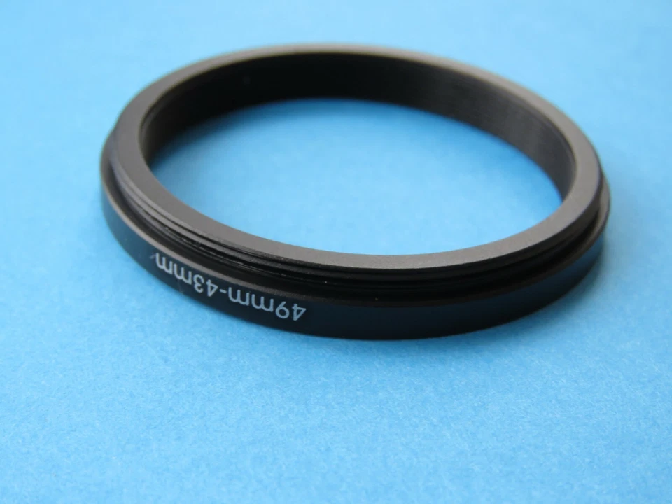 49mm to 43mm Stepping Step Down Ring Camera Lens Filter Adapter Ring 49mm-43mm - Image 2 of 2
