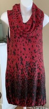 Anthropologie Aryeh Black and Red Bubble Dress Medium