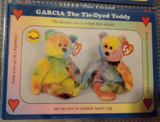 Garcia The Tie-Dyed Teddy Bear West Highland Publishing Beanie Babies Cards