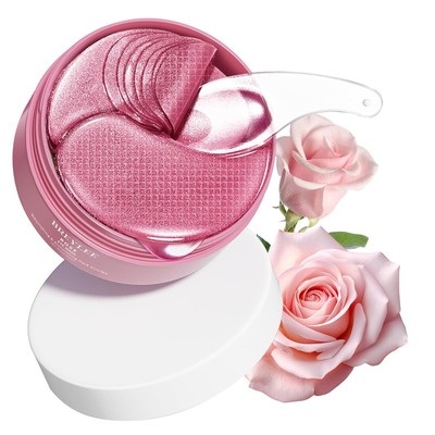 BREYLEE Rose Eye Mask - 60 Pcs Under Eye Treatment for Puffy Eyes, Wrinkles, Dar