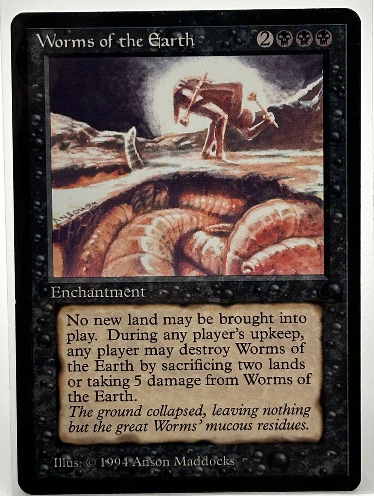 Worms of the Earth, The Dark, Magic the Gathering, MTG, LP/NM