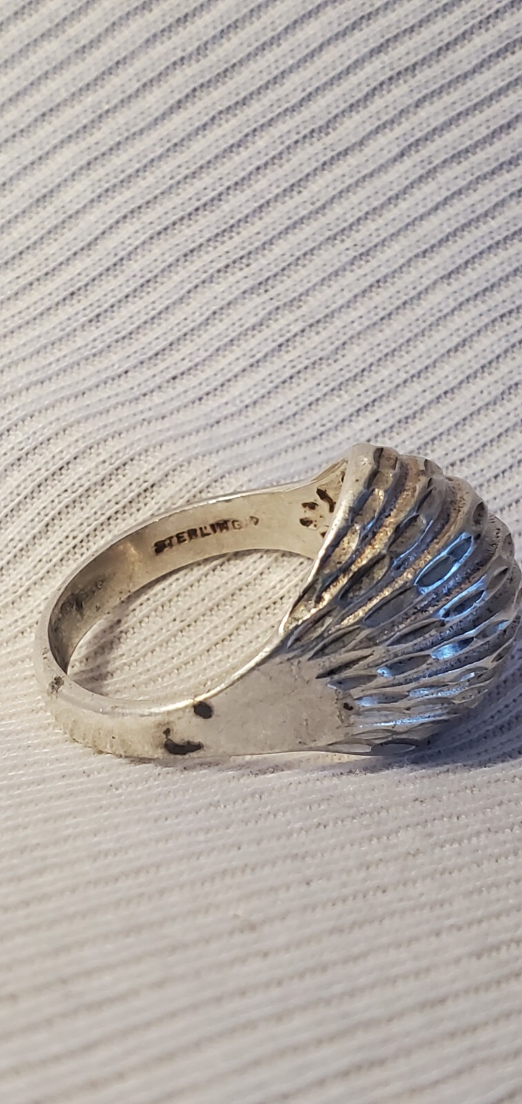 Sterling Silver Dome Type Ring - image 4