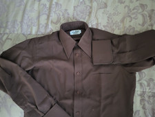 Vintage Oleg Cassini - In its Original Box Boonshaft Brown Shirt 15 1/2 x 35