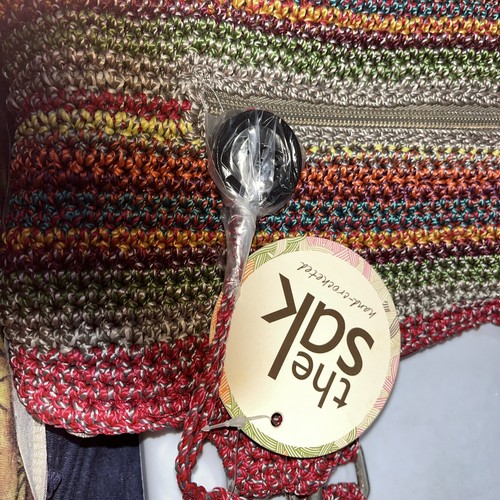 The Sak- Brand New W/ Tags- Gypsy Stripe Bag, Hand Crocheted - Picture 5 of 11