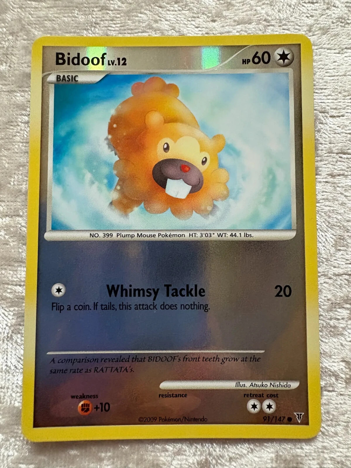 Bidoof Reverse Holo (Supreme Victors 91/147) Mint