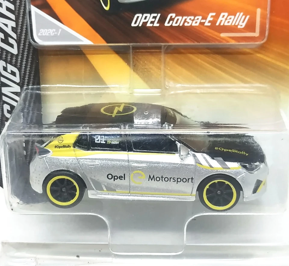 Majorette OPEL Corsa E Rally Silver - Wheel 8SBYL 1:55 3" Package with Card - Image 2 of 4