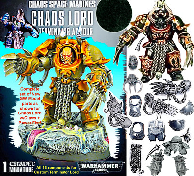 CHAOS TERMINATOR SORCEROR-LORD+CLAWS~SPACE MARINES=Games Workshop: WARHAMMER 40K
