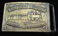 Steam Locomotive Train Railroad Vintage Belt Buckle
