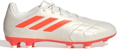 adidas Men's 13 M Copa Pure.3 FG Soccer Cleats in Off White/Team Solar Orange