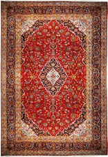 10x13' Red Traditional Design Fine Quality Perssiaan Kashhan Rug 74816