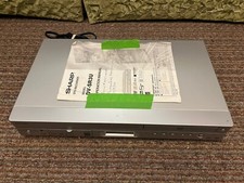 Sharp DV-SR3U Progressive scan DVD-RW DVD-R Recorder DVD Player Tested No Remote