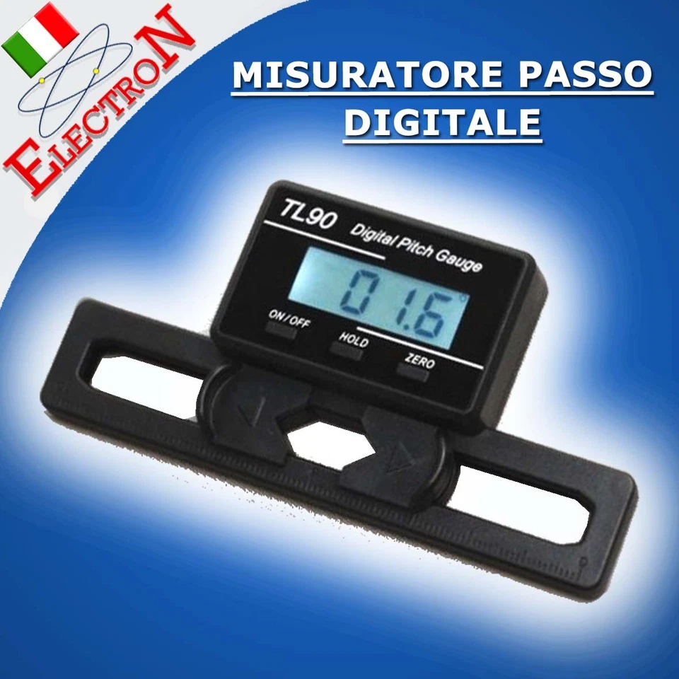 ELECTRON MISURATORE PASSO DIGITALE x ELICOTTERO misura pale da 18 a 70mm PITCH GAUGE TL90