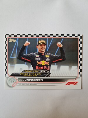 2022 Topps Formula 1 Racing Max Verstappen Checkered Flag
