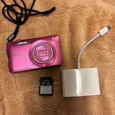 Nikon COOLPIX S3700 Pink 8x Wi-Fi Digital Camera JAPAN