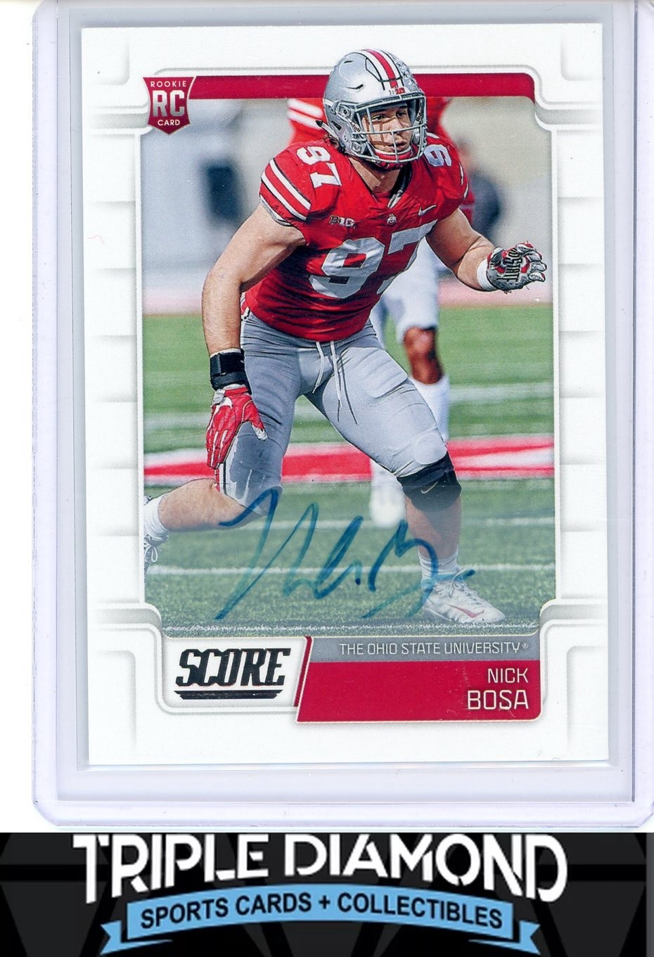 2019 Panini Score #360 Nick Bosa Rookie RC AUtograph Auto Ohio State C203