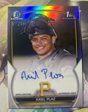 2023 Bowman Chrome Axiel Plaz 360/499 1st Bowman Chrome Prospect Auto #CPA-APL