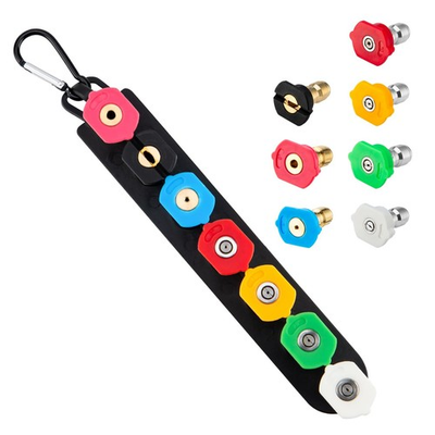 #ad 7 Pressure Washer Nozzle Tips Set with Holder 1 4quot; Quick Connect 4000 PSI $11.99