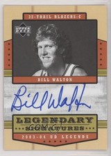 2003 Upper Deck UD Legends Legendary Signatures Bill Walton #LS-BW Auto HOF e1e