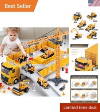Multifunctional Construction Vehicle Playset for Learning  Fun - 3 to 7