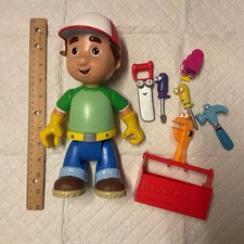 Handy Manny - Talking Figure 2007 Disney 11” figure + tool box + tools kids to