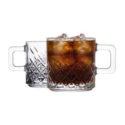 Pasabahce Timeless Glas-Mug 250 ml   4er Set mit Henkel | HELDENA
