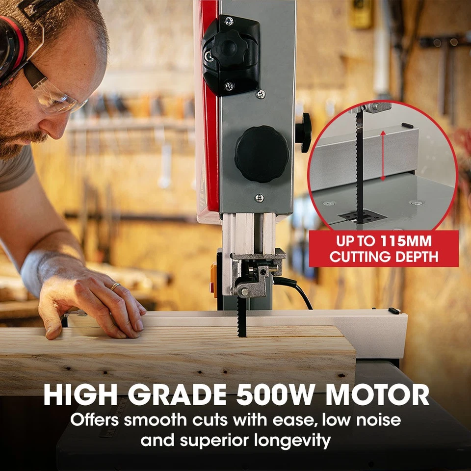 BAUMR-AG 500W Bandsaw Band Saw w/ Stand Wood Timber Vertical Machine Woodworking - image 2 of 4