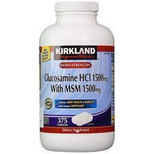 Kirkland Signature Glucosamine with MSM, 375 Tablets product expires august 2026