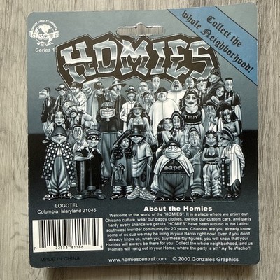 Homies Series #1 New Original Blister Mr.Raza, 8Ball, Sapo, Big
