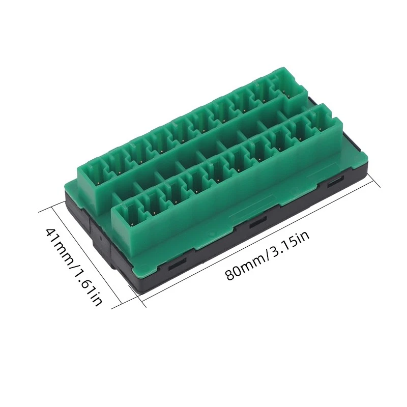 68321746AA Fuse Connector Double Row Green For Jeep Wrangler JL Ram 1500 2500 - Image 4 of 4