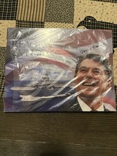 USS Ronald Reagan Christening Signed Program