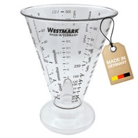 Westmark Messbecher, Mit Feinmesskegel, Mehrsprachige Messskalen