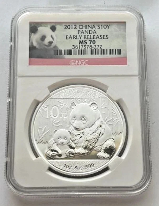 2012 Silver Panda Ms70 In People'S Republic Of China Coins (1949