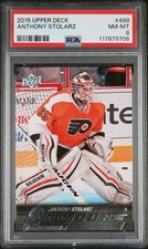 2015 Anthony Stolarz Young Guns YG Rookie Card Graded PSA 8 #488