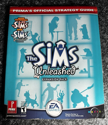 Vintage The Sims Unleashed: Prima Official Paperback Strategy Guide 2002