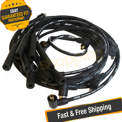 MSD 5531 Black Street Fire Spark Plug Wire Set for Chrysler 383-440 Socket