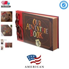 Scrapbook Photo Album,Our Adventure Book, Embossed Words Hard Cover Movie Up ...