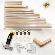 Professional Needlepoint Stretcher Bar Kit Wood Frame Embroidery Set
