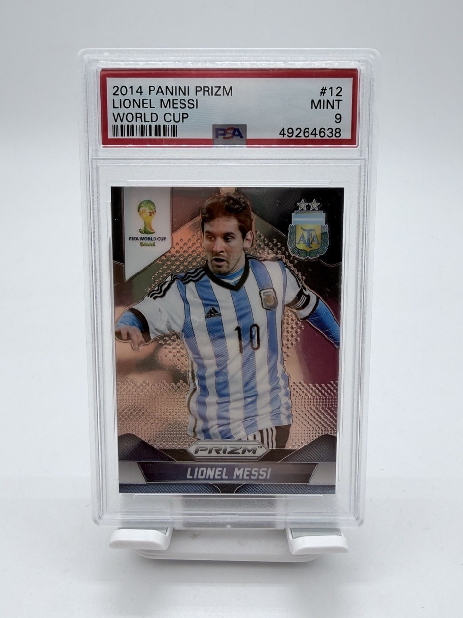 2014 Panini Prizm World Cup Lionel Messi #12 PSA 9 Argentina (1st Prizm Card)