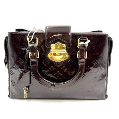  Pre-owned Louis Vuitton Monogram Vernis Melrose Avenue Handbag