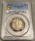 1917 D Standing Liberty Quarter  PCGS VF 25  Attractive Original Type